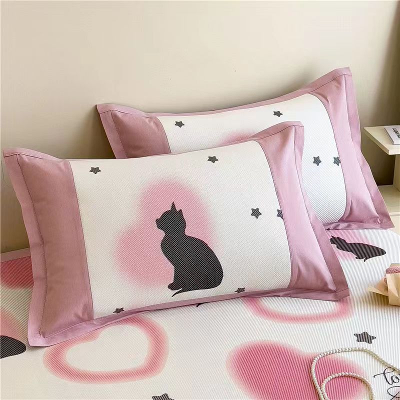 Premium Summer Ice Silk Cartoon Pillowcases set (2 Case)