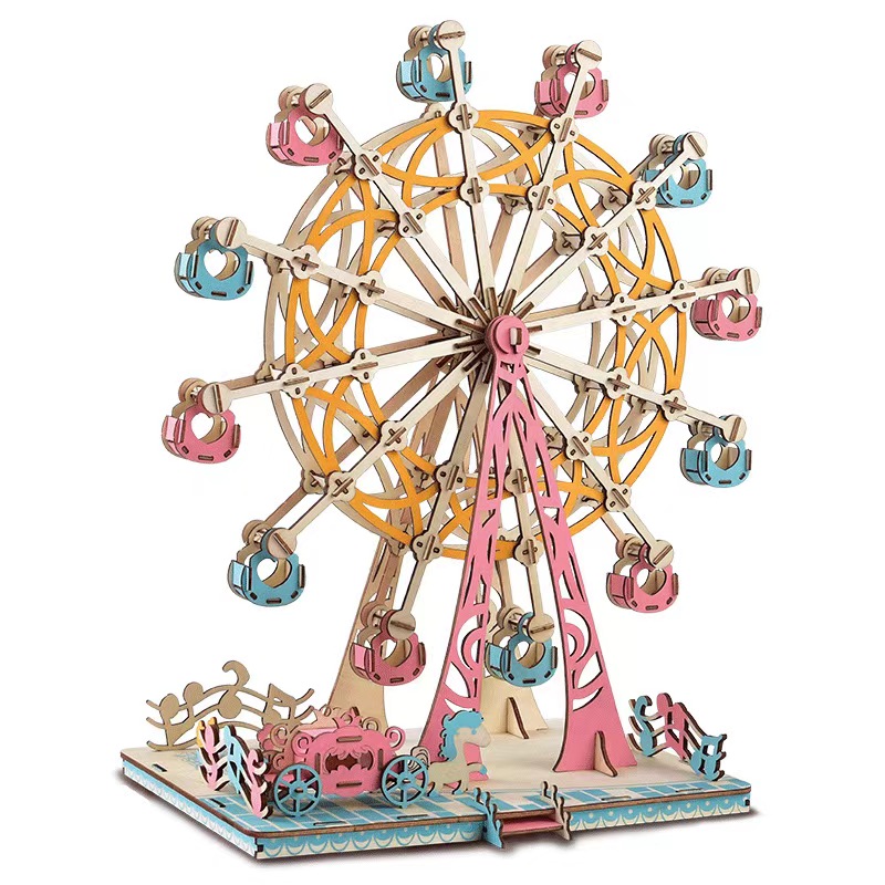 Wooden Brainstorming 3D Puzzle Toy for Girls