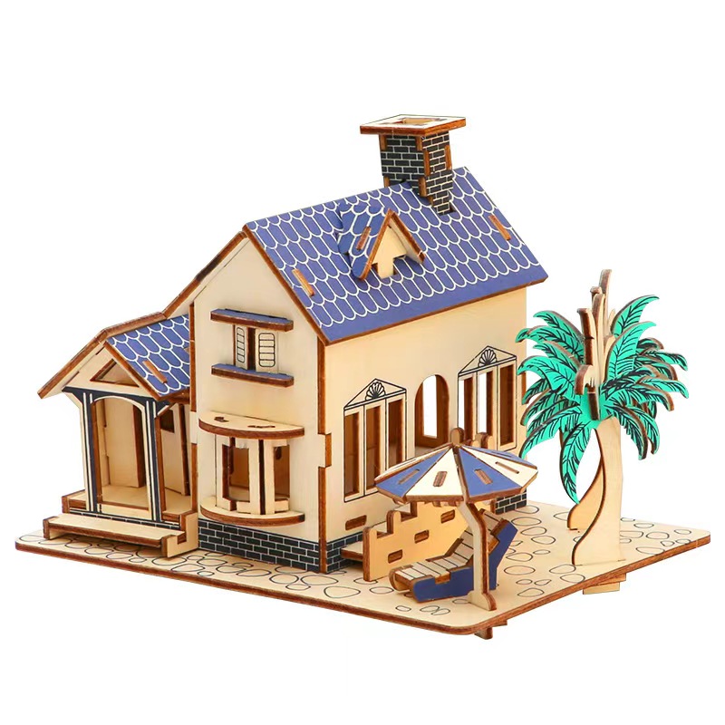 Wooden Brainstorming 3D Puzzle Toy for Girls