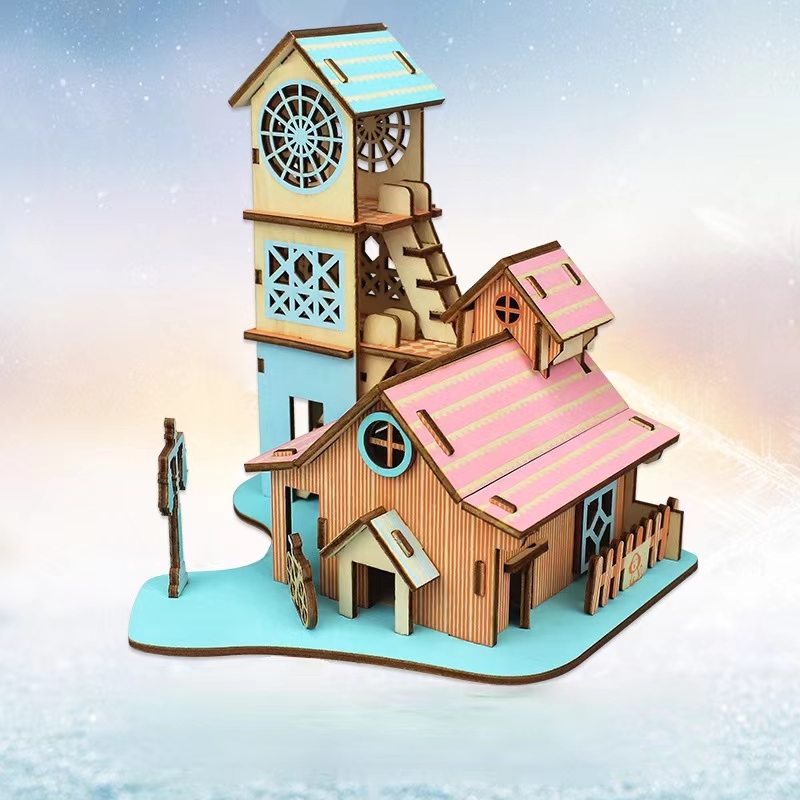 Wooden Brainstorming 3D Puzzle Toy for Girls