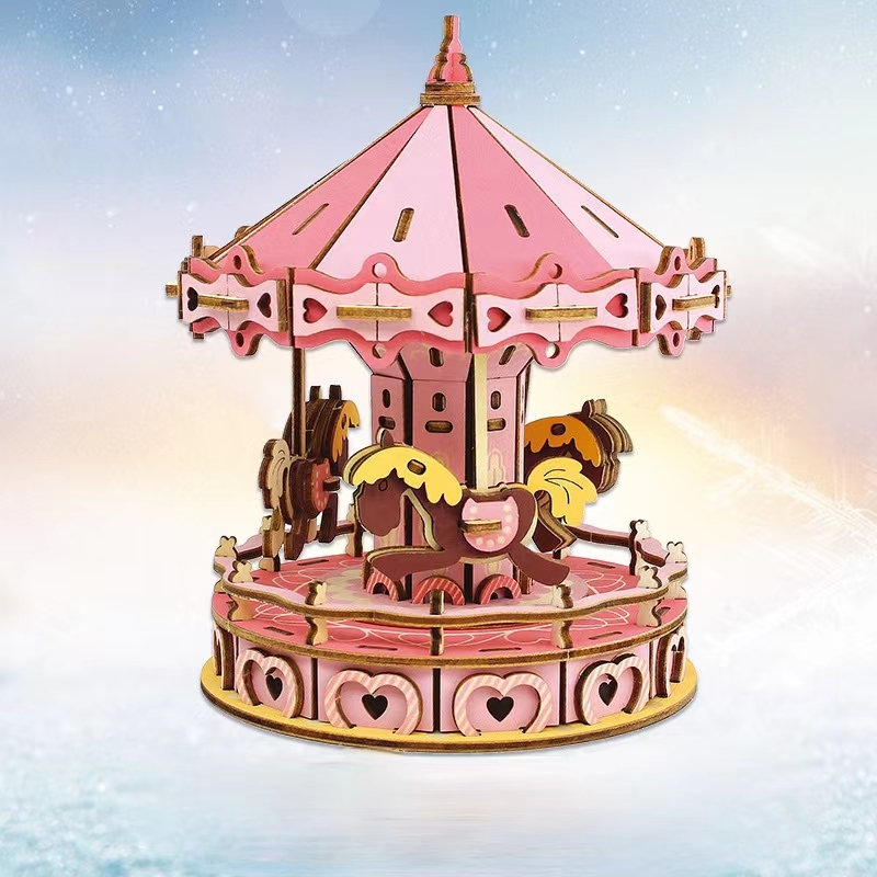 Wooden Brainstorming 3D Puzzle Toy for Girls