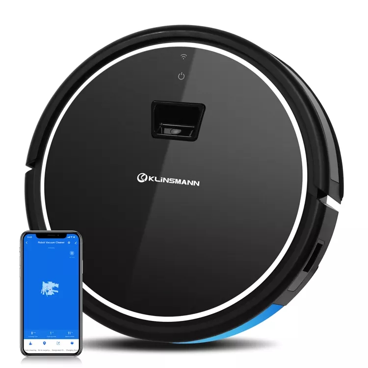 WIFI Connection Vacuum Cleaner, APP Cellphone Control Double Roller Brush Alexa Voice Google Assistant Control, for Home