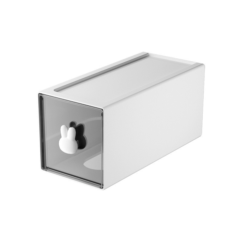 Clear Desktop Storage Box with Small Drawers Office Organization Cabinet (1 Piece)