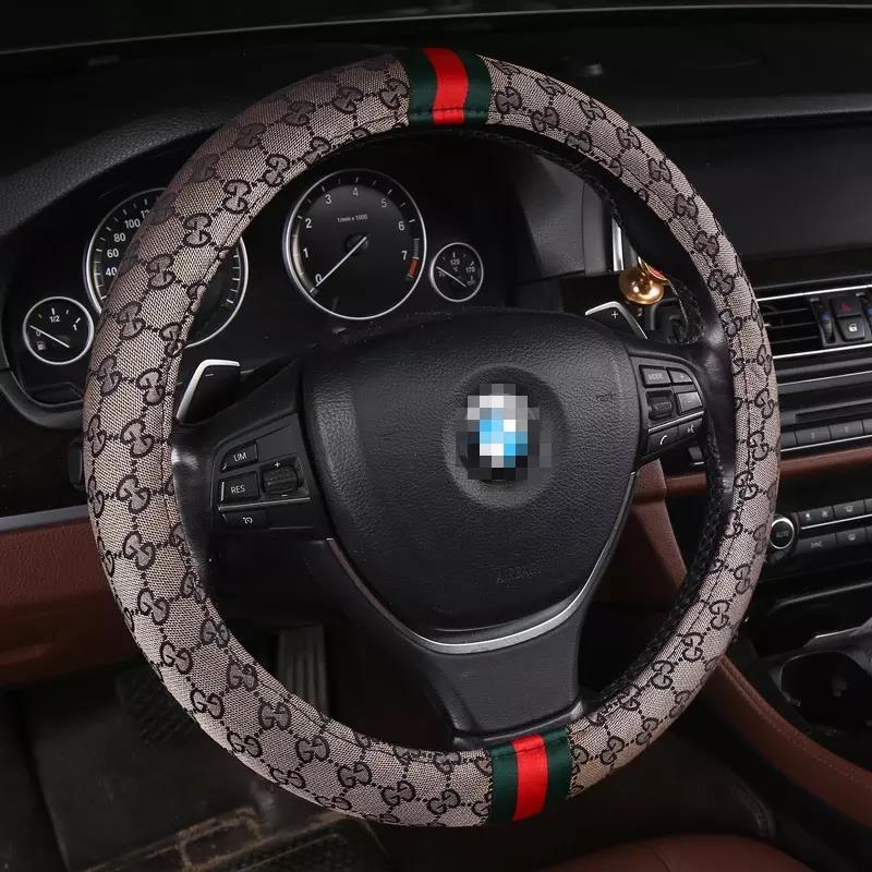 Car Steering Wheel Cover Anti-slip Linen Car Accessory