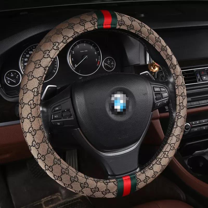 Car Steering Wheel Cover Anti-slip Linen Car Accessory