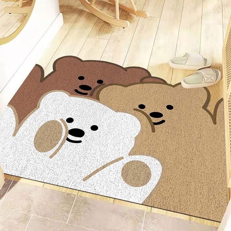 Miracle Home Pvc Bath Mat Toilet Bathroom Rug Shower Bath Mat Waterproof Bath Mat