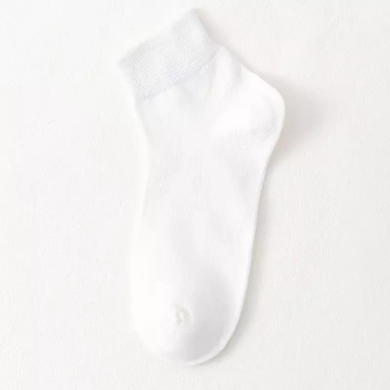 Cotton Crew Socks Athletic Plain Sporty Men Socks