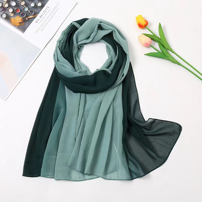 10 colors women islam malaysia muslim high grade viscose ombre solid plain hijab scarf