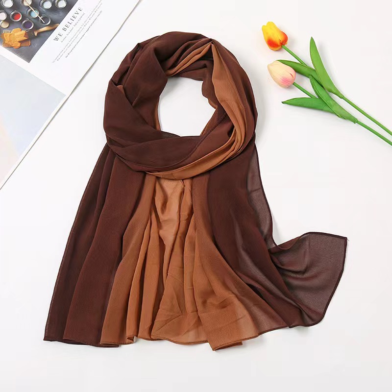 10 colors women islam malaysia muslim high grade viscose ombre solid plain hijab scarf