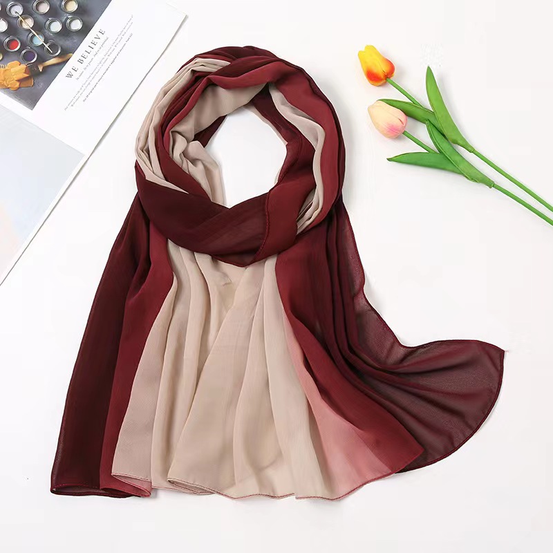 10 colors women islam malaysia muslim high grade viscose ombre solid plain hijab scarf