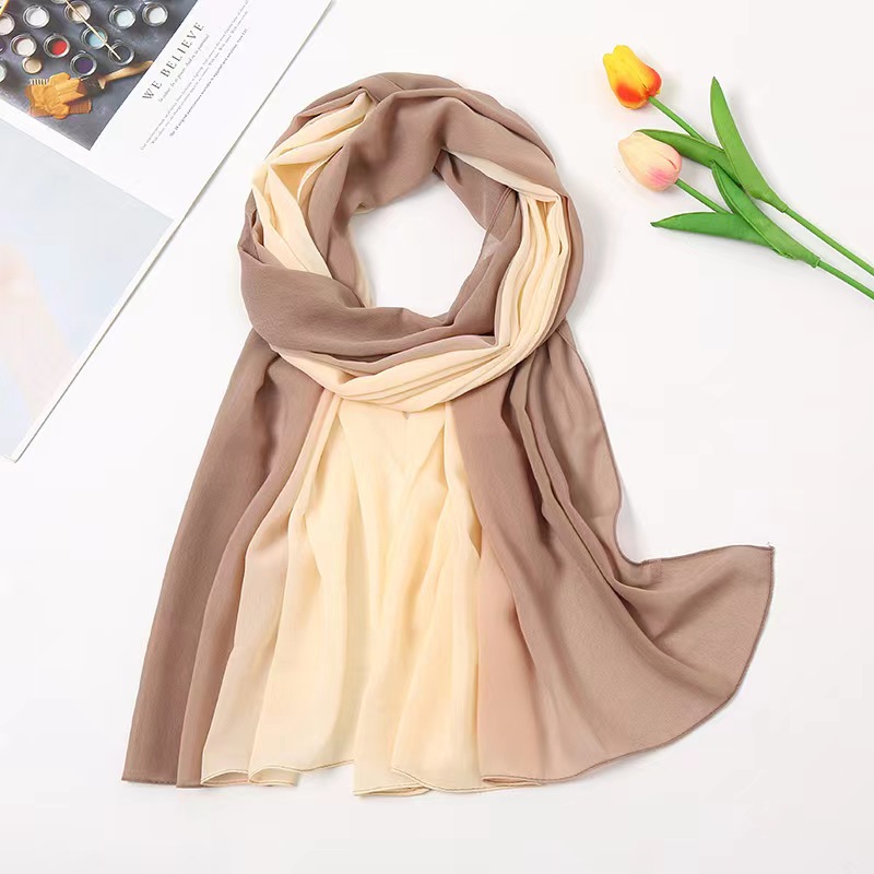 10 colors women islam malaysia muslim high grade viscose ombre solid plain hijab scarf