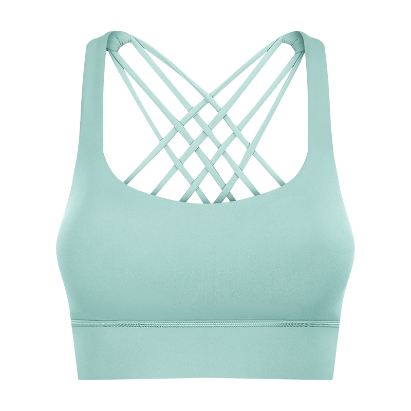 Solid Color Back Hollow Premium Slim Yoga Sport Bra