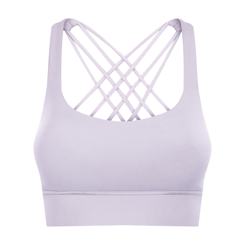 Solid Color Back Hollow Premium Slim Yoga Sport Bra