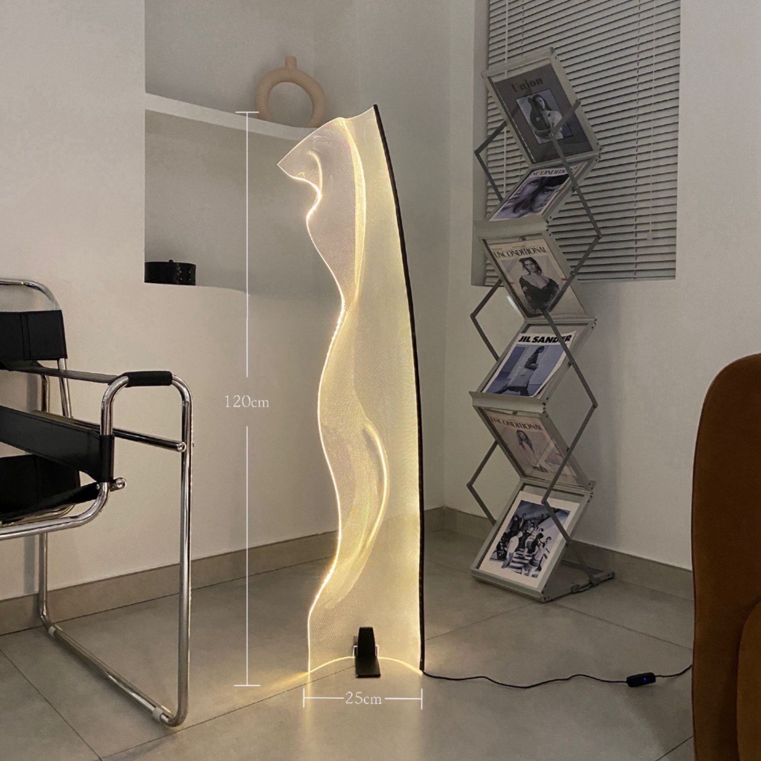 Seraphina Luminous Wave Modern Artistic Floor Lamp