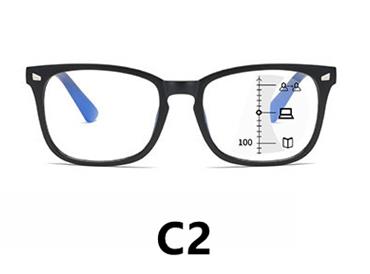 Progressive multifocal floral hawksbill blue light blocking far near 2023woman man bifoc read glasses