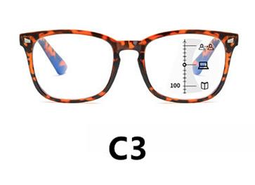 Progressive multifocal floral hawksbill blue light blocking far near 2023woman man bifoc read glasses