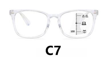 Progressive multifocal floral hawksbill blue light blocking far near 2023woman man bifoc read glasses