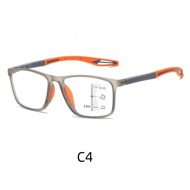Fashion Luxury Square Women Men Multifocal Progressive   Sports Reader Anti Blue Light Reading Glasses 2023