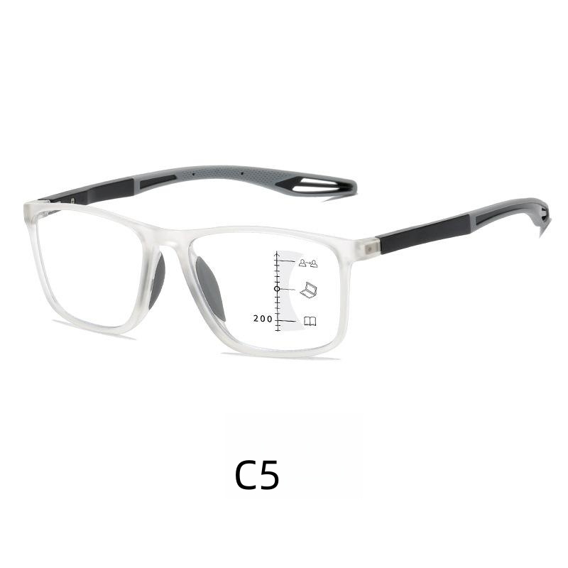 Fashion Luxury Square Women Men Multifocal Progressive   Sports Reader Anti Blue Light Reading Glasses 2023