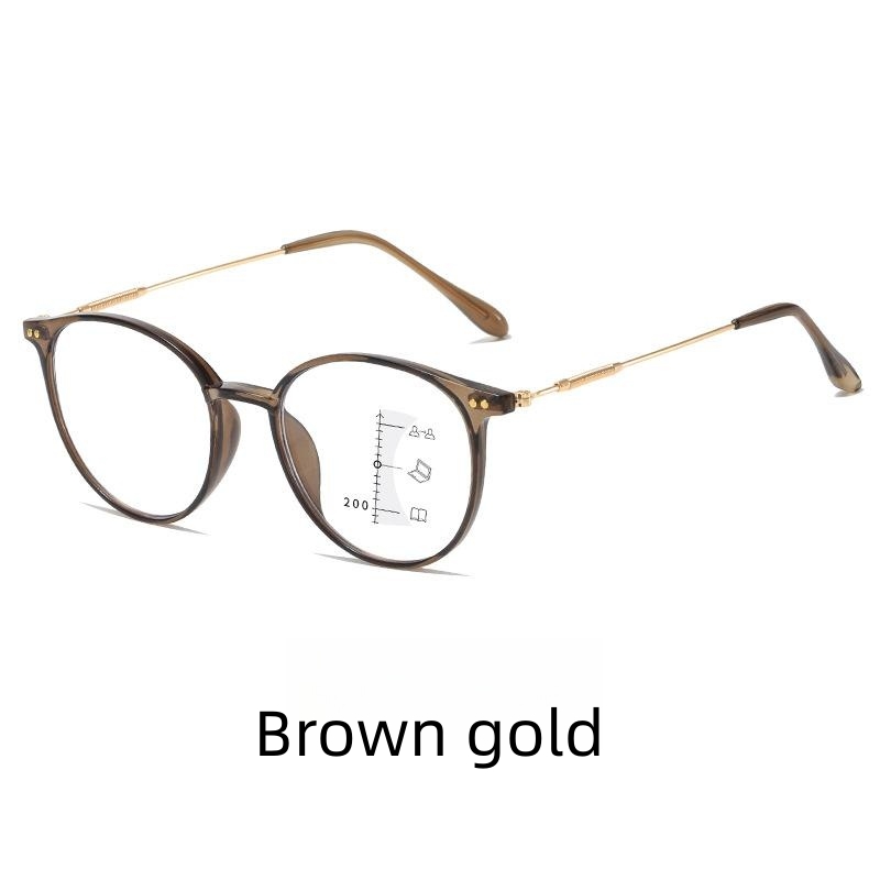 2023 New Fashion Blue Light Blocking Adjustable Vision Focus Reading Glasses Ultralight Eyewear for Men and Women