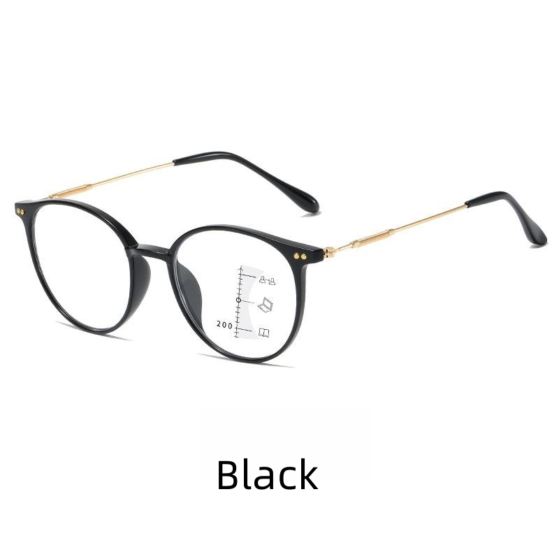 2023 New Fashion Blue Light Blocking Adjustable Vision Focus Reading Glasses Ultralight Eyewear for Men and Women