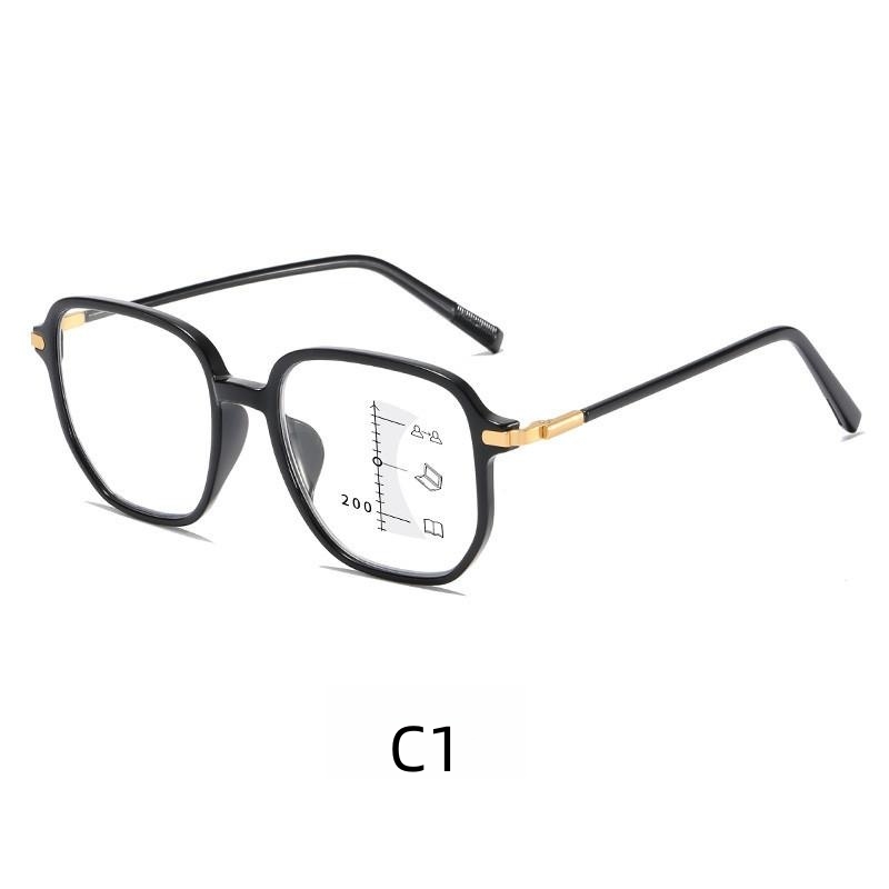 Fashion progressive multi-focus reading glasses anti-blue light in the elderly near and far dual-purpose reading glasses
