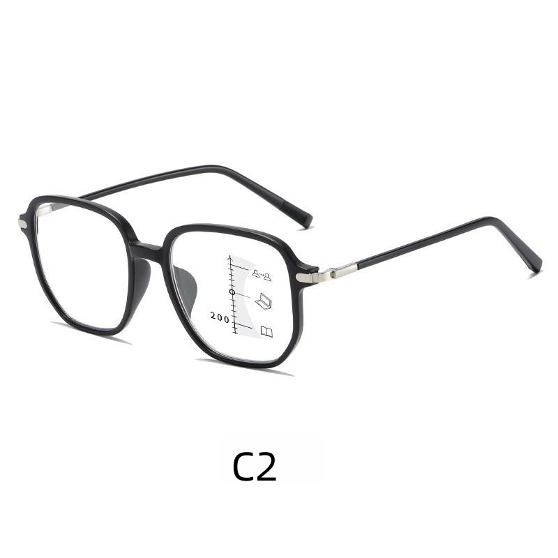 Fashion progressive multi-focus reading glasses anti-blue light in the elderly near and far dual-purpose reading glasses