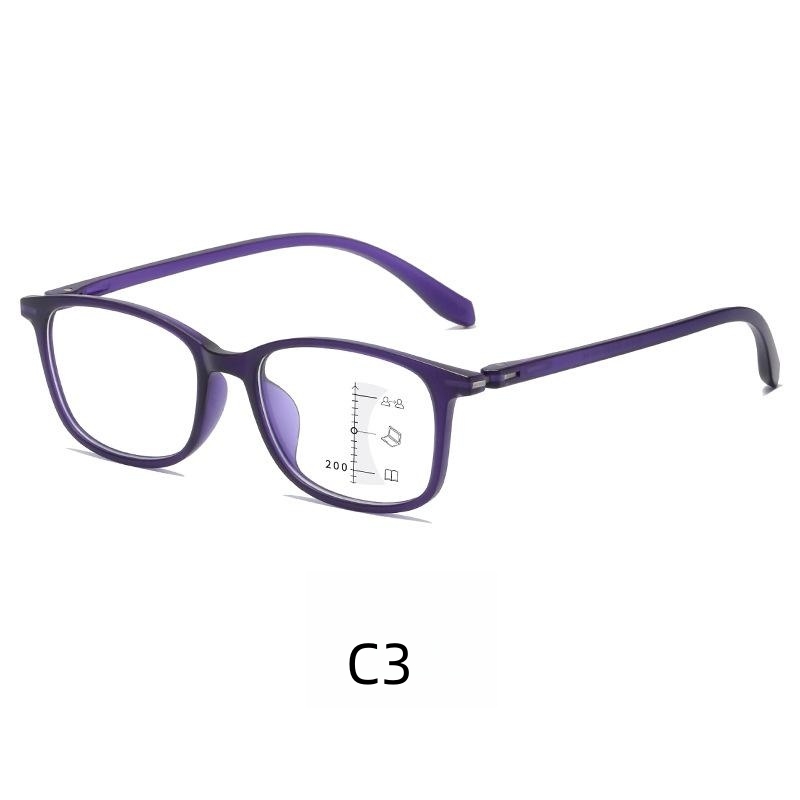 Progressive multi-focus anti-blue reading glasses ultra-light reading glasses for the elderly