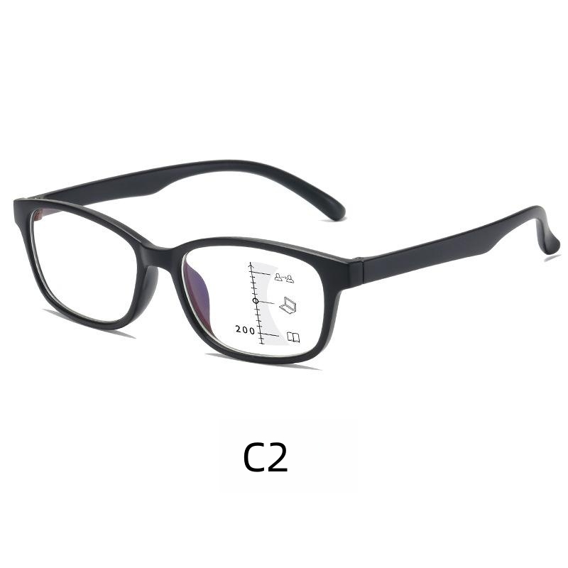 Ultra-light multi-focus reading glasses Fashion reading glasses anti-blue light reading zoom