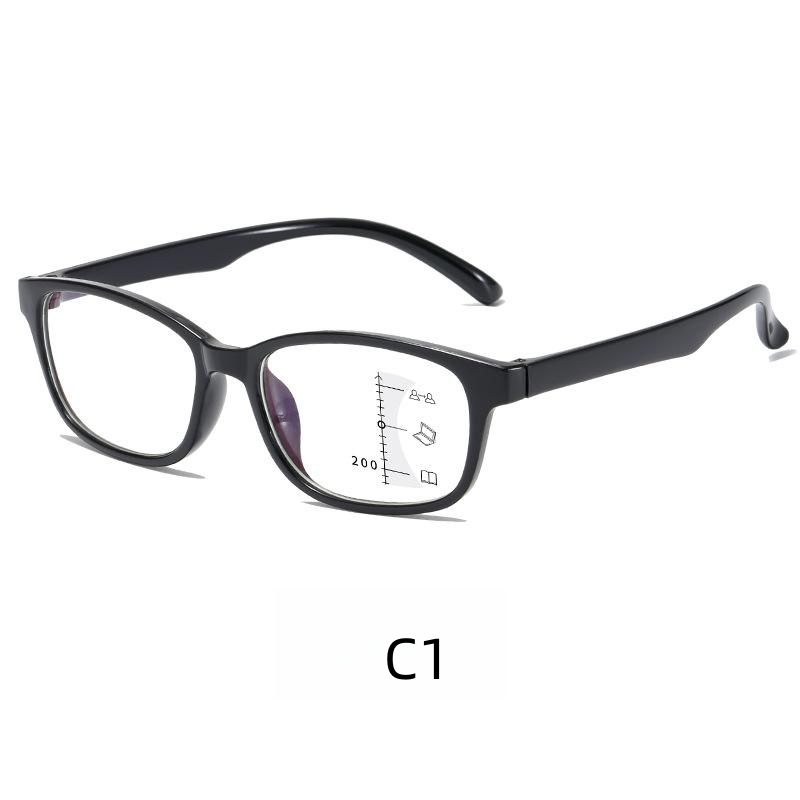 Ultra-light multi-focus reading glasses Fashion reading glasses anti-blue light reading zoom