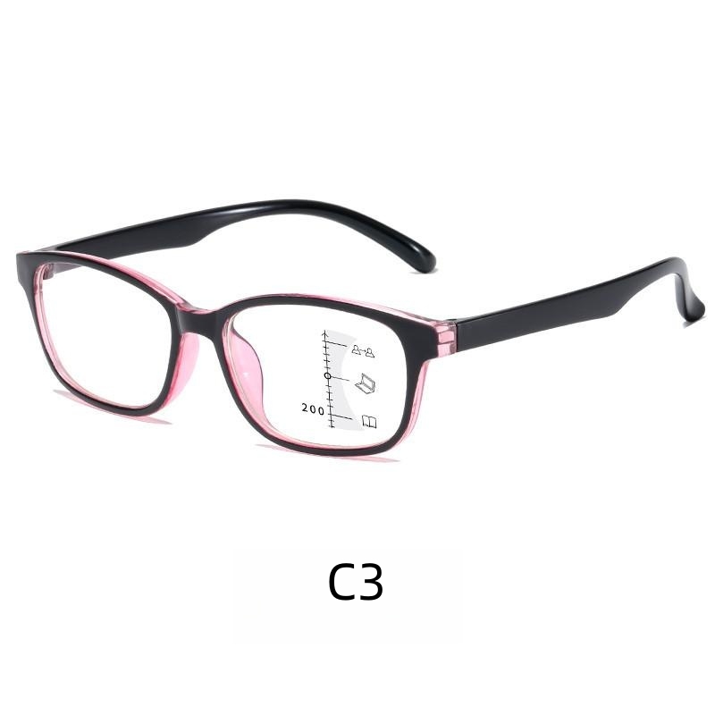Ultra-light multi-focus reading glasses Fashion reading glasses anti-blue light reading zoom