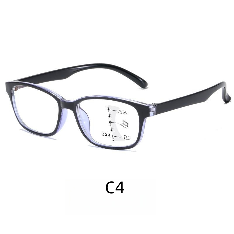 Ultra-light multi-focus reading glasses Fashion reading glasses anti-blue light reading zoom