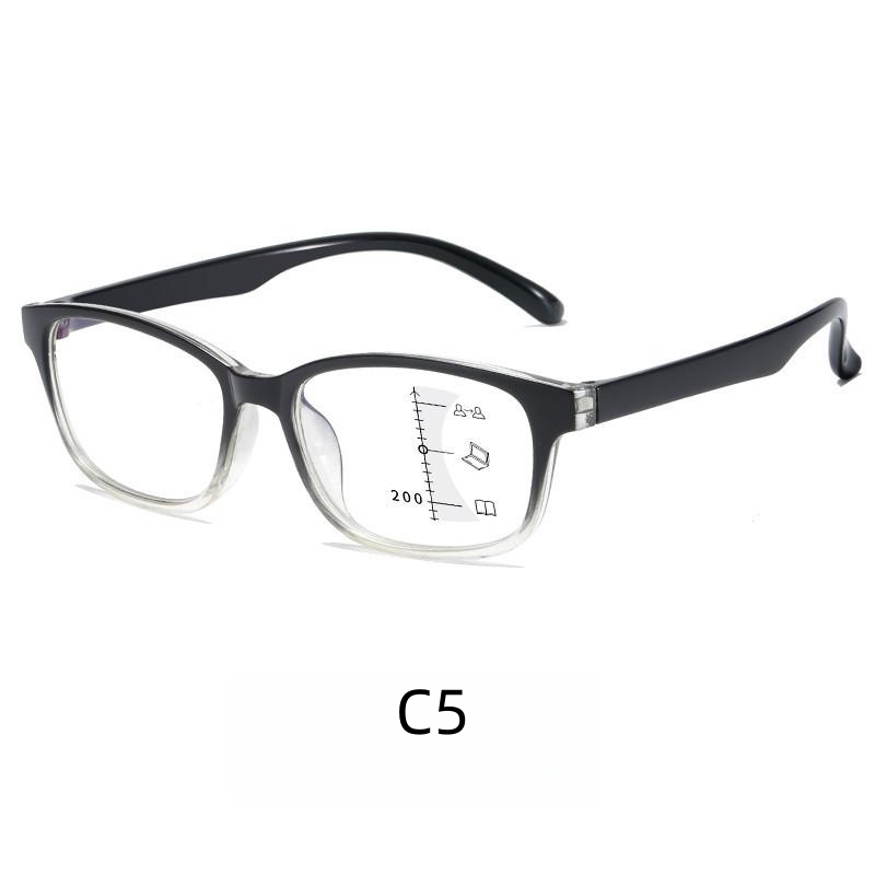 Ultra-light multi-focus reading glasses Fashion reading glasses anti-blue light reading zoom