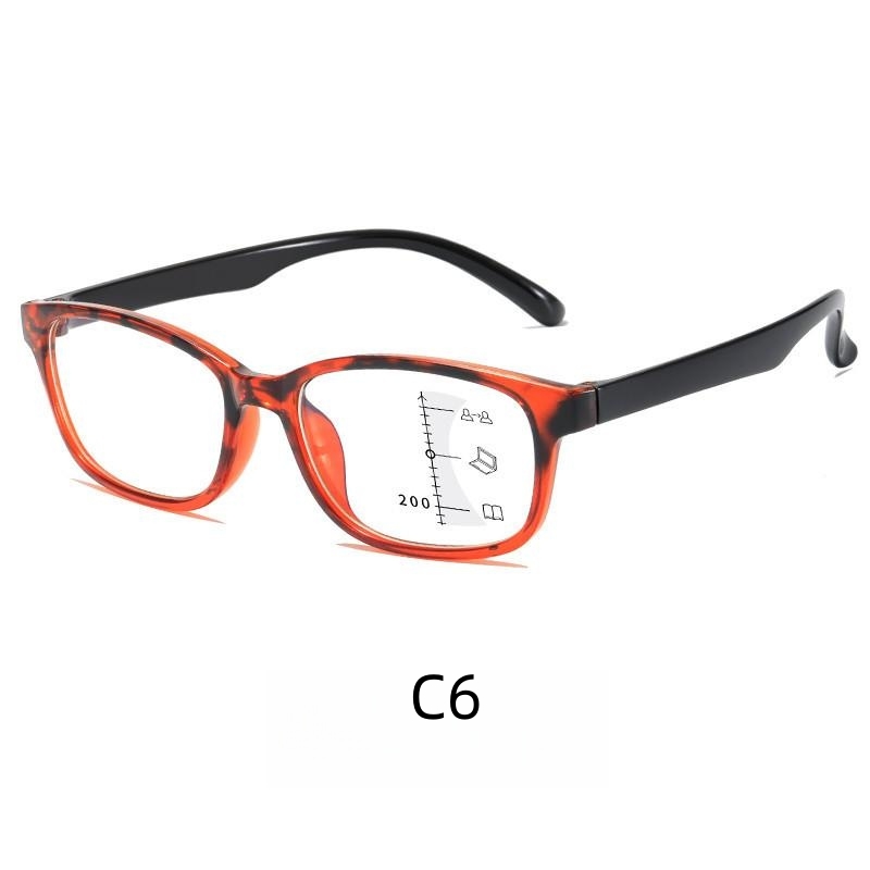 Ultra-light multi-focus reading glasses Fashion reading glasses anti-blue light reading zoom