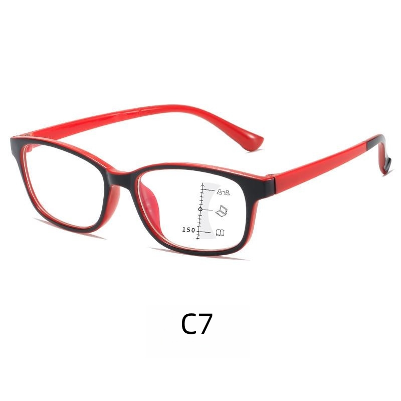 Ultra-light multi-focus reading glasses Fashion reading glasses anti-blue light reading zoom