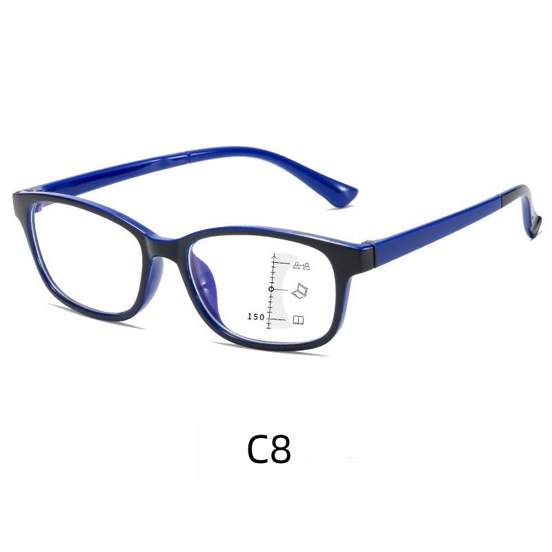Ultra-light multi-focus reading glasses Fashion reading glasses anti-blue light reading zoom