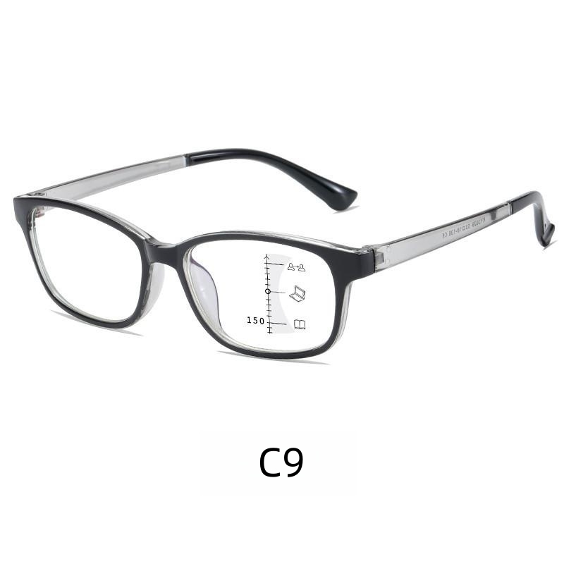 Ultra-light multi-focus reading glasses Fashion reading glasses anti-blue light reading zoom