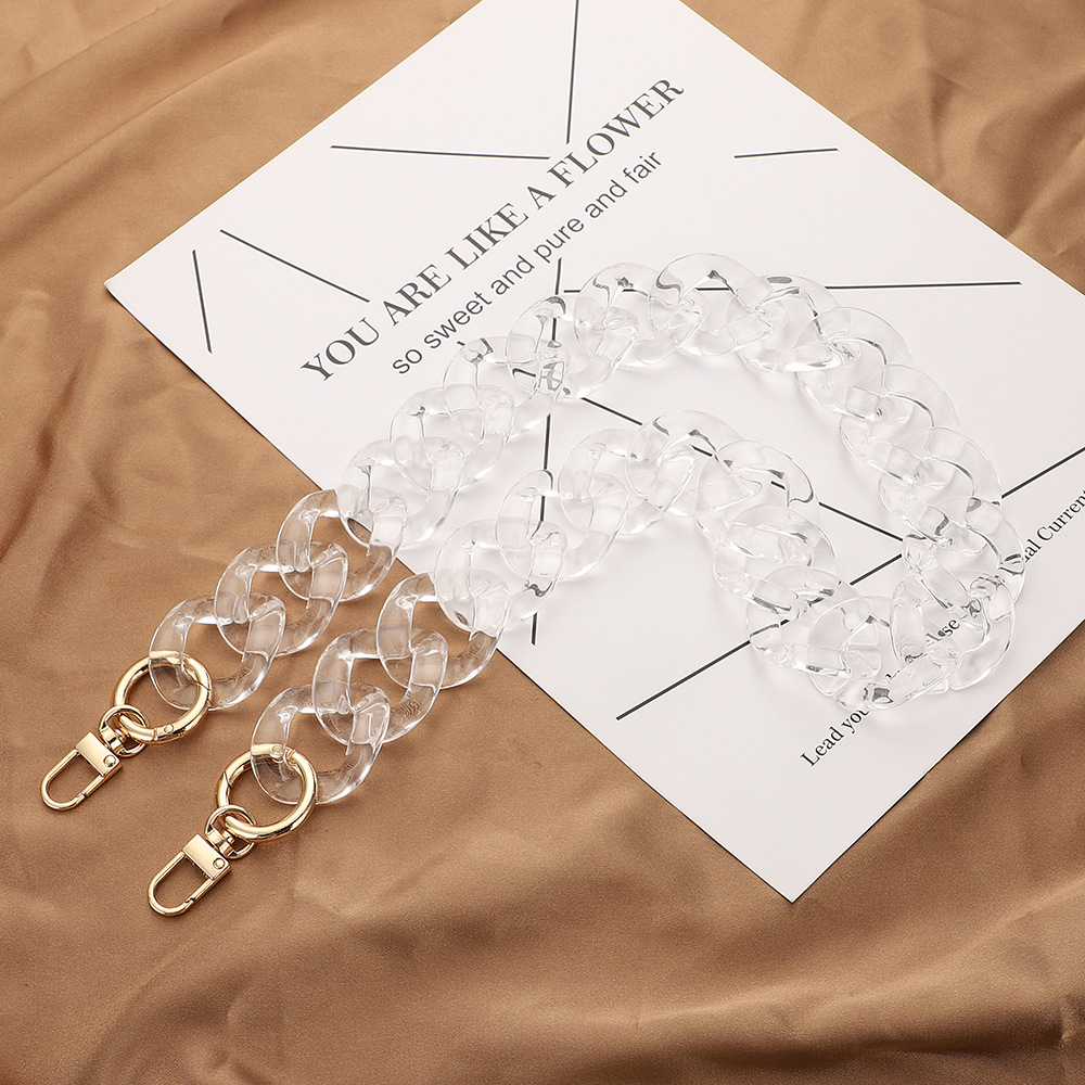Acrylic bag chain Grease chain Hardware acrylic bag chain Shoulder strap Acrylic bag chain