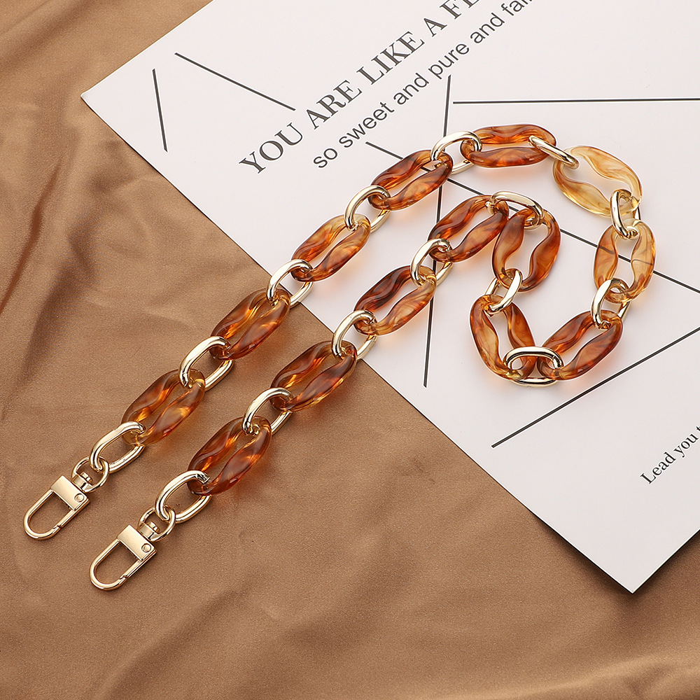 Acrylic chain Hardware bag Phone case DIY accessories Retro style All-in-one chain bag with belt