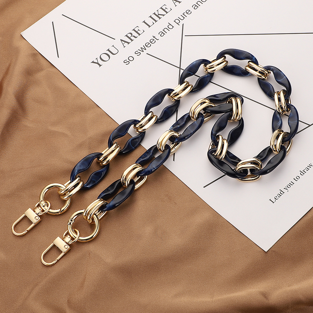 Acrylic chain Hardware bag Phone case DIY accessories Retro style All-in-one chain bag with belt