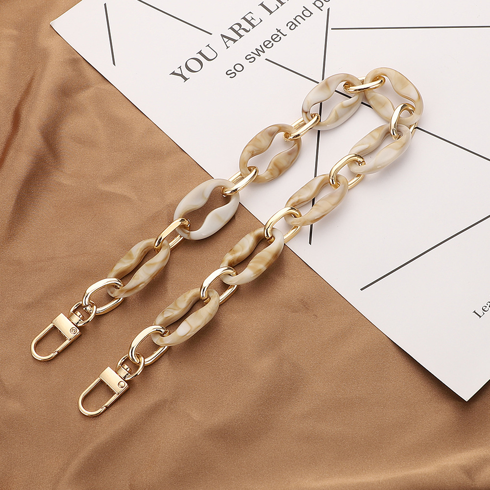 Acrylic chain Hardware bag Phone case DIY accessories Retro style All-in-one chain bag with belt