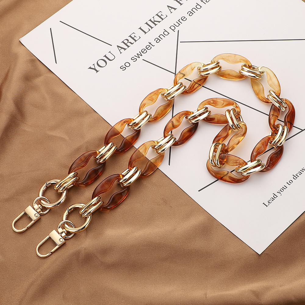 Acrylic chain Hardware bag Phone case DIY accessories Retro style All-in-one chain bag with belt