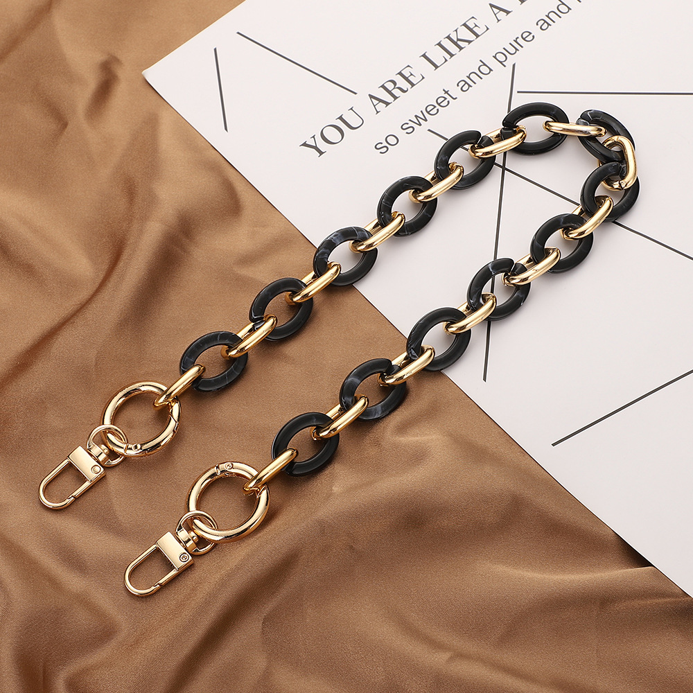 Stylish acrylic handmade chain women's bag shoulder strap Bag Metal accessories Single strap bag strap accessories