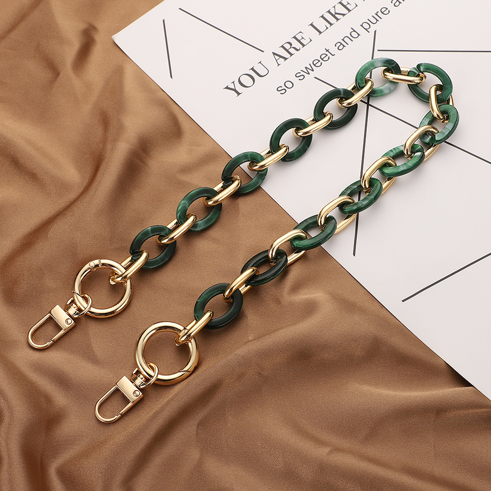 Stylish acrylic handmade chain women's bag shoulder strap Bag Metal accessories Single strap bag strap accessories
