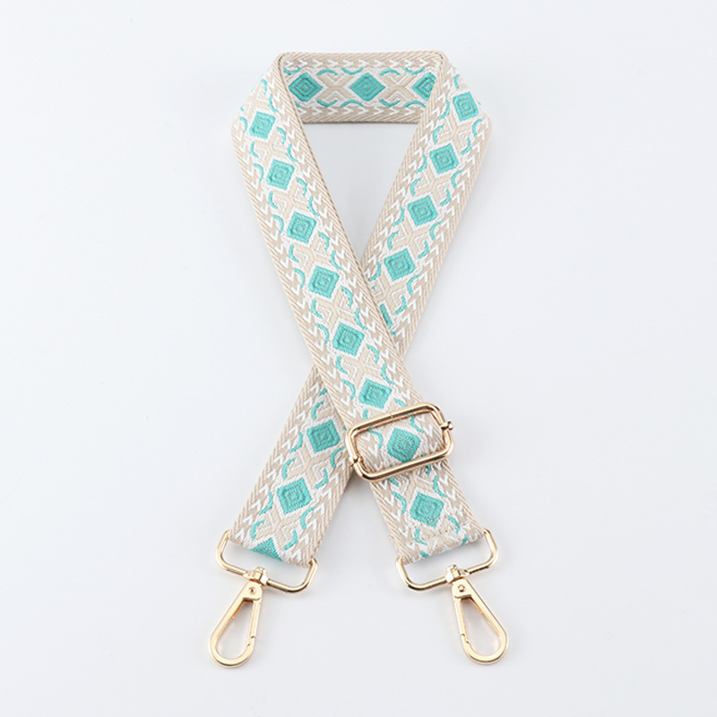 3.8cm jacquard bag strap Adjustable single shoulder crossbody bag for women replace long back strap