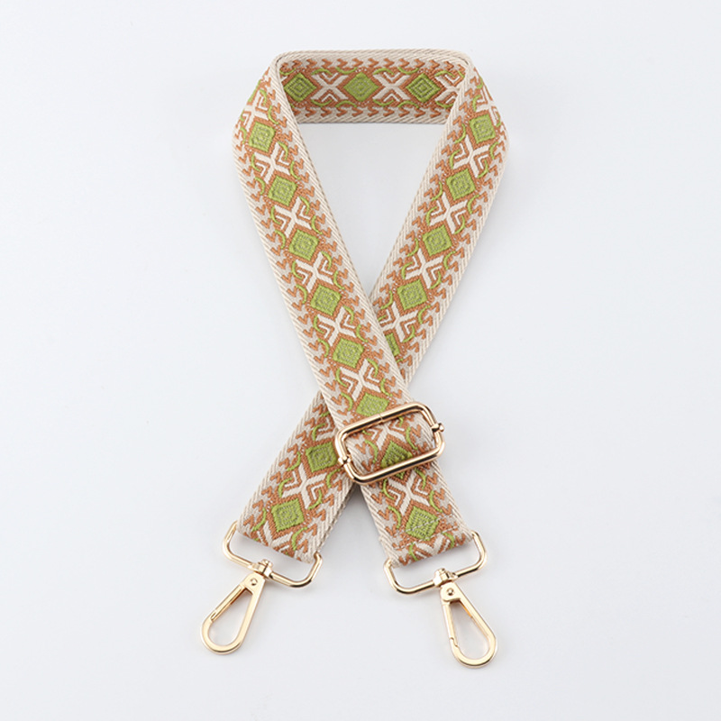 3.8cm jacquard bag strap Adjustable single shoulder crossbody bag for women replace long back strap