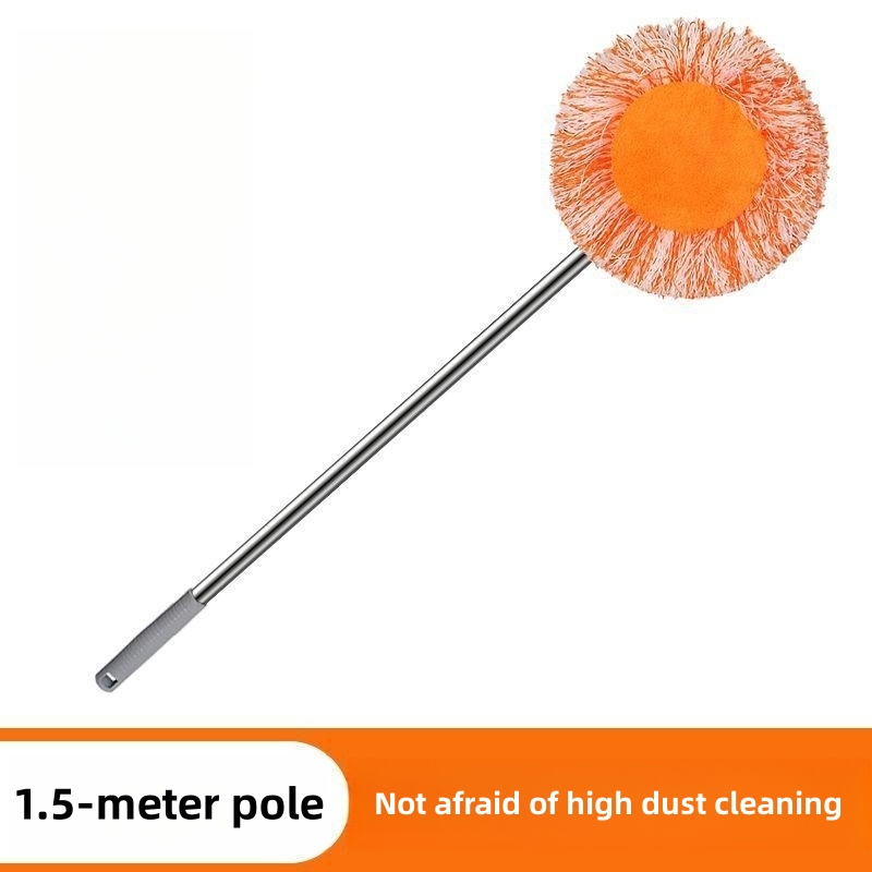 Mopping dust dusting Dust sweeping wall ceiling car wash household retractable car wash mop dual-purpose mop