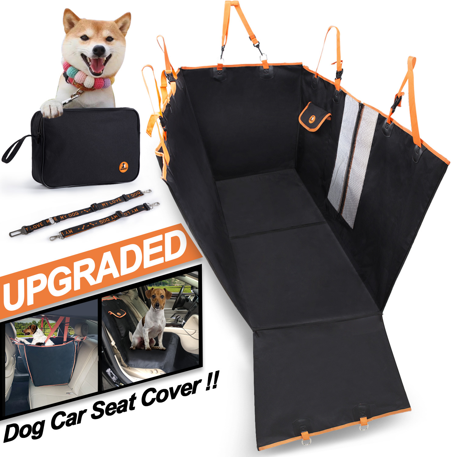 Pet dog waterproof hammock non-slip durable soft back car seat cover pet car mat
