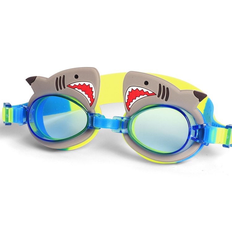 Children 3-16 years old swimming goggles Cartoon swimming glasses are waterproof and fog resistant