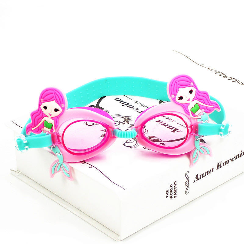 Children 3-16 years old swimming goggles Cartoon swimming glasses are waterproof and fog resistant